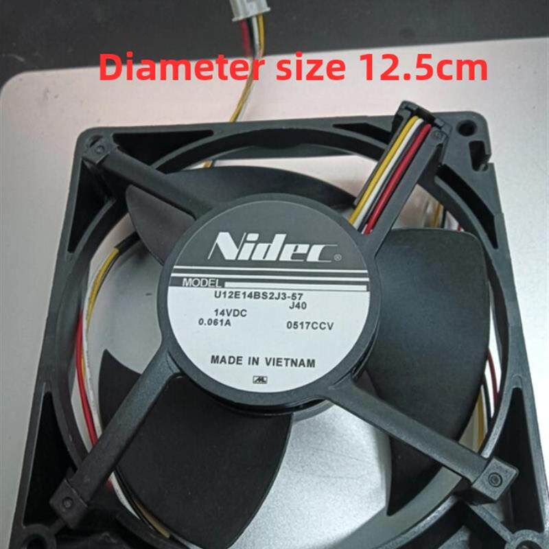 适用于Nidec东芝日立冰箱U12E14Bs2J3-57 14V dc0.061 1a散热风扇