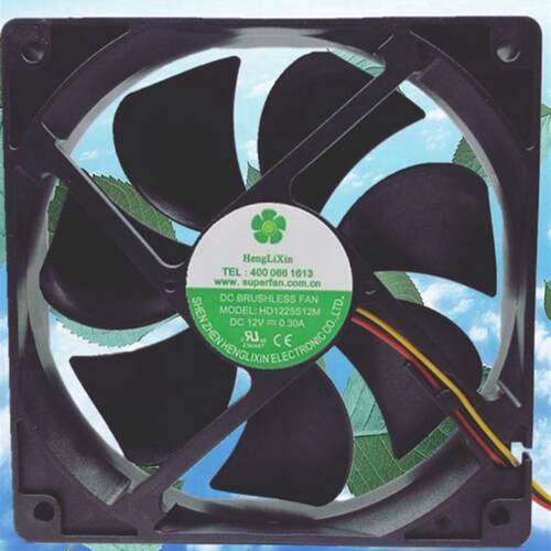 HD1225B12M/S12M 12V 0.3A12cm风机冰箱冷冻方形henglixin风扇
