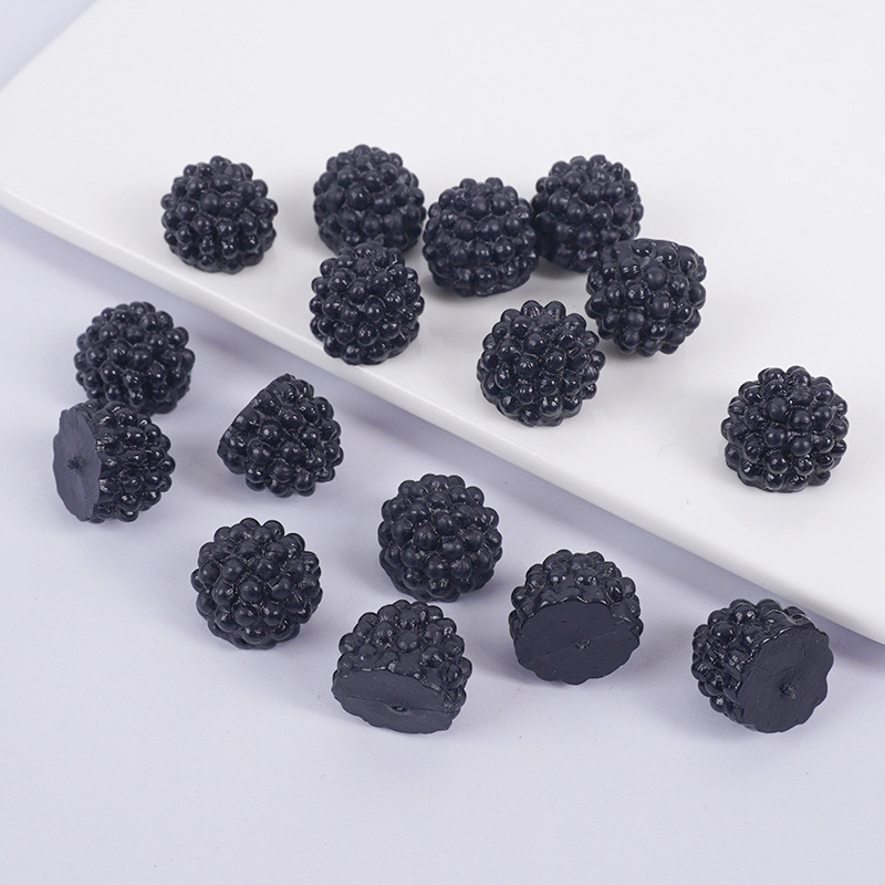 PVC仿真微缩桑葚模型DIY手作食玩水果配件迷你小桑葚蛋糕装饰