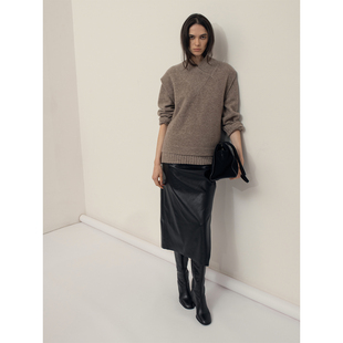 B874 322WORKHOUSE厚款 v领背心马甲女2025秋冬新款 针织衫 875 长袖