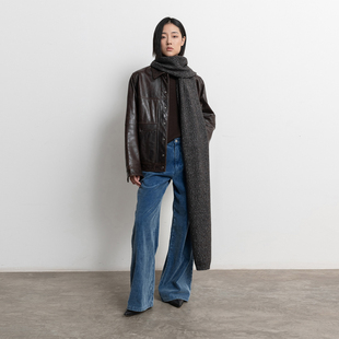 宽松灯芯绒休闲裤 秋季 B545 女2025新款 322WORKHOUSE直筒高腰牛仔裤