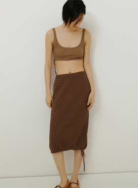 322WORKHOUSE羊毛针织内搭背心女士2025新款春季纯色吊带上衣B610