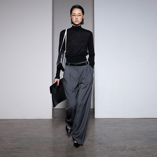 修身 秋季 毛衣B395 女2025新款 322WORKHOUSE丝羊绒半高领打底针织衫