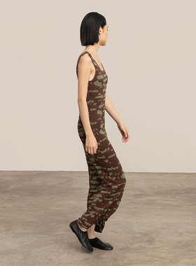 322WORKHOUSE汉麻针织背心裙女士2024新款薄款U领无袖连衣裙B290