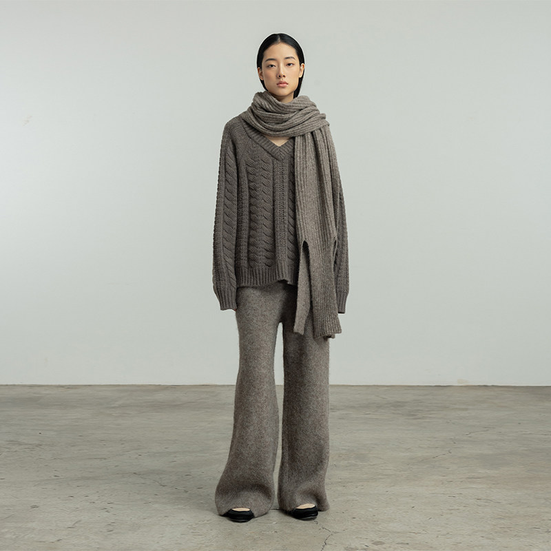 羊毛羊绒加厚针织套头衫