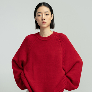 厚款 女士2025秋季 慵懒高级感毛衣B239 针织衫 322WORKHOUSE羊毛长袖