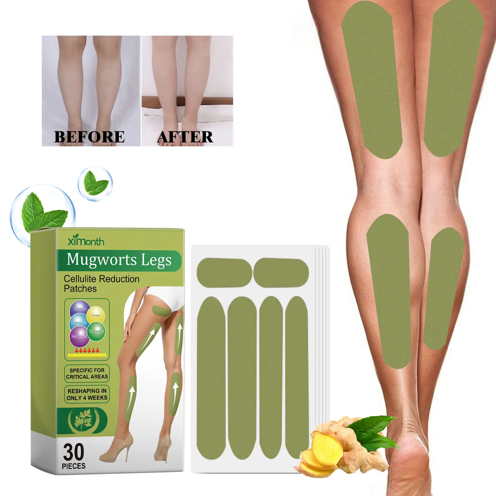 Slimming Patch Herbal Essence Leg Patch Firming & Lifting Le