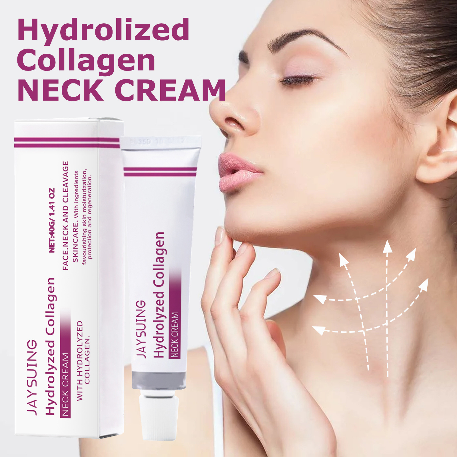 Jaysuing水解胶原蛋白颈霜塑造