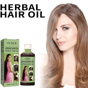 Herbal hair care oil moistens hair, cleans scalp, gently car