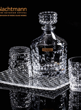德国Nachtmann进口水晶玻璃威士忌洋酒杯水杯子果托餐盘酒具套装