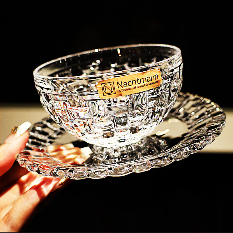 德国进口水晶玻璃小水果盘茶几干果零食盘水果蛋糕甜品西点调料碗