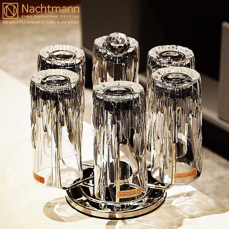 德国进口高档水晶玻璃待客威士忌啤酒杯子客厅果汁茶水杯家用套装