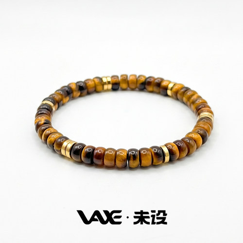VAXE未设虎眼石手链金色不掉色