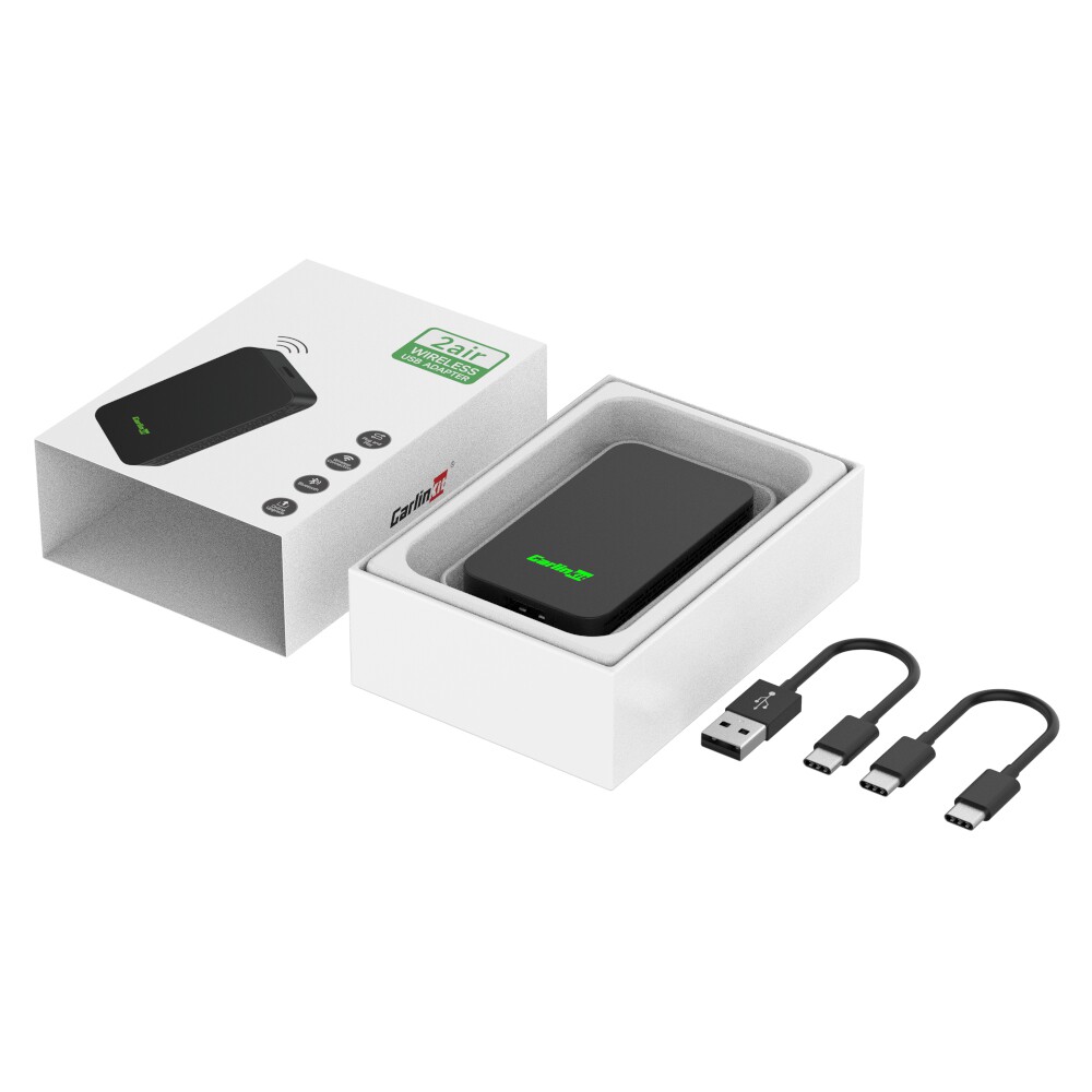 车连易carlinkit5.0海外版无线carplay android auto2合1互联盒子