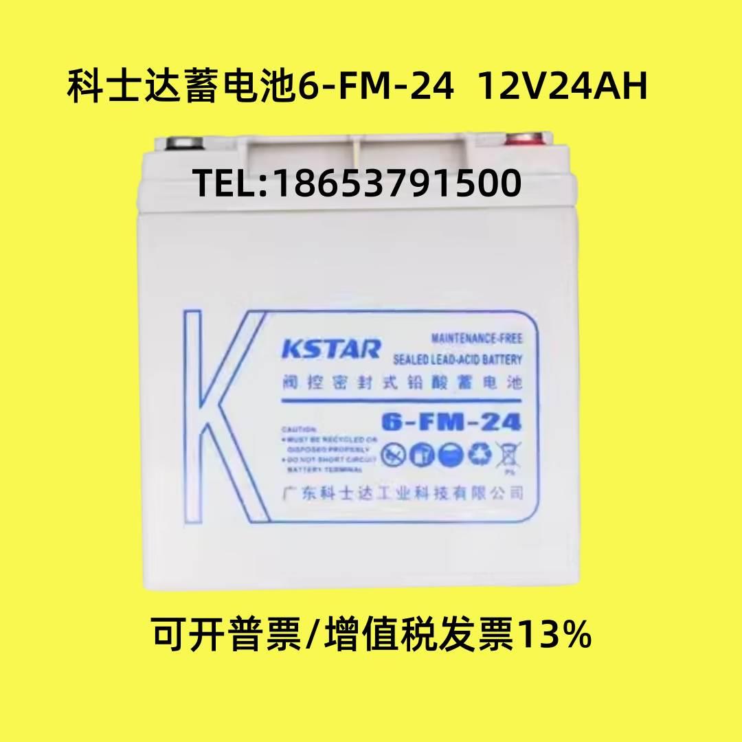 KSTAR科士达蓄电池12V24AH 铅酸免维6-FM-24 消防UPS/EPS应急电源