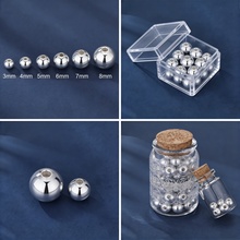 【银饰ZZ01】S999足银小珠子按克散珠光珠纯银配件DIY小银珠材料