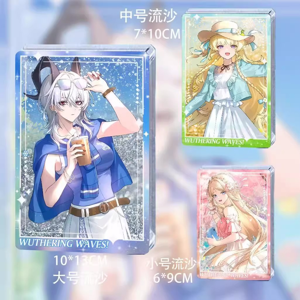 鸣潮奈雪联动春日周边流麻赞妮卡提希娅菲比韩服亚克力流沙立牌