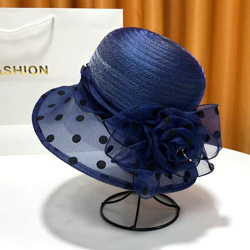 法式女士礼帽女英伦花朵