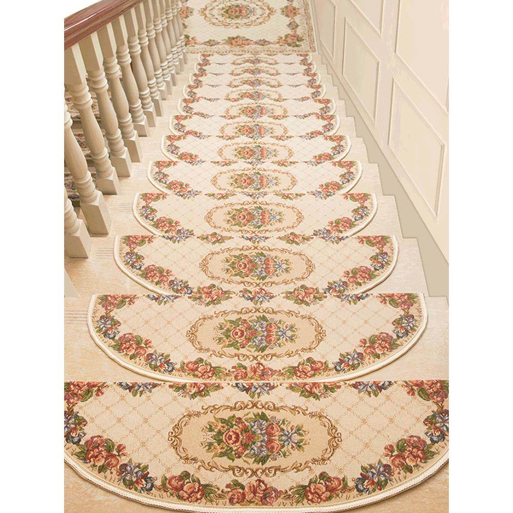 楼梯垫踏步垫免胶自粘楼梯踏步垫实木防滑家用欧式地毯满铺防滑垫
