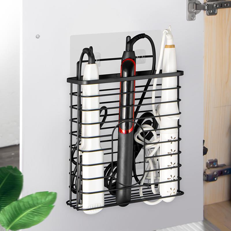 夹板卷发棒收纳置物架壁挂免打孔美发造型器美发店直板夹防烫挂架