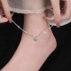 满天星莫桑石脚链女生2026新款 潮波光粼粼脚环轻奢小众高级感足链