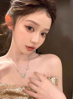 幻影蝴蝶项链女款轻奢小众高级感
