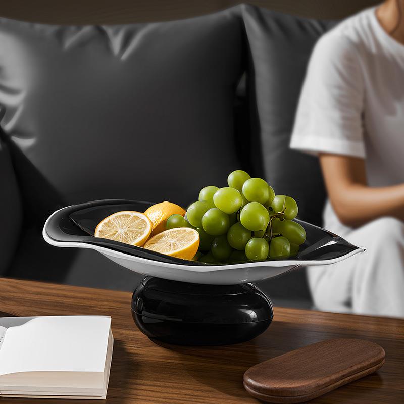 水果盘高颜值客厅家用2025新款茶几轻奢高档果盘糖果零食摆放盘子