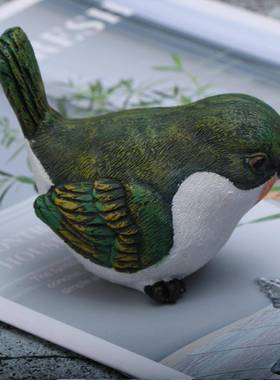 仿真 动物模型玩具奇异鸟树脂摆件客厅摆设几维鸟小鸟可爱桌面