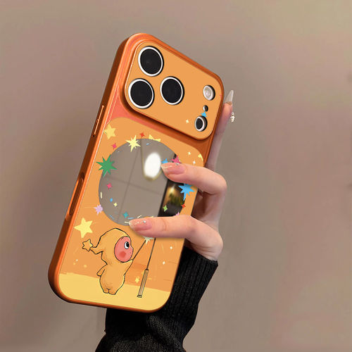 烟花星星人适用苹果17promax手机壳新款高级感大视窗镜面外壳iphone17Pro卡通女款16Por全包15PM防摔14保护套 - 封面