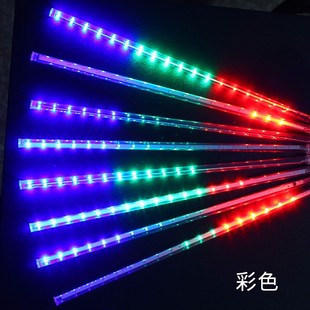 飾太陽(yáng)能氛圍燈 流星雨管樹燈彩燈戶外防水街道亮化工程掛樹裝