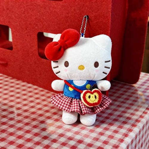 hellokitty毛绒包包挂件毛绒公仔小玩偶书包挂饰KT猫挂饰送礼物