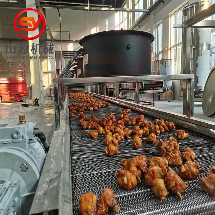 香酥鸡腿油炸机 全自动食品厂肉制品油炸机 排骨油炸设备,清洗/食品/商业设备,炸炉/油炸机,淘宝优惠券,粉丝福利购,淘宝优惠卷