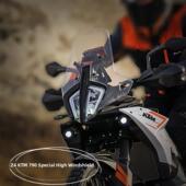 天飞石适用于24 Ktm790Adv改装 挡风玻璃890Adv加高挡风玻璃及防雨