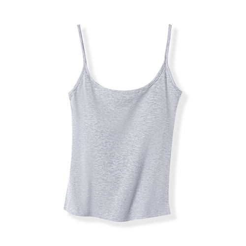 浅灰吊带背心女新款基础款美背