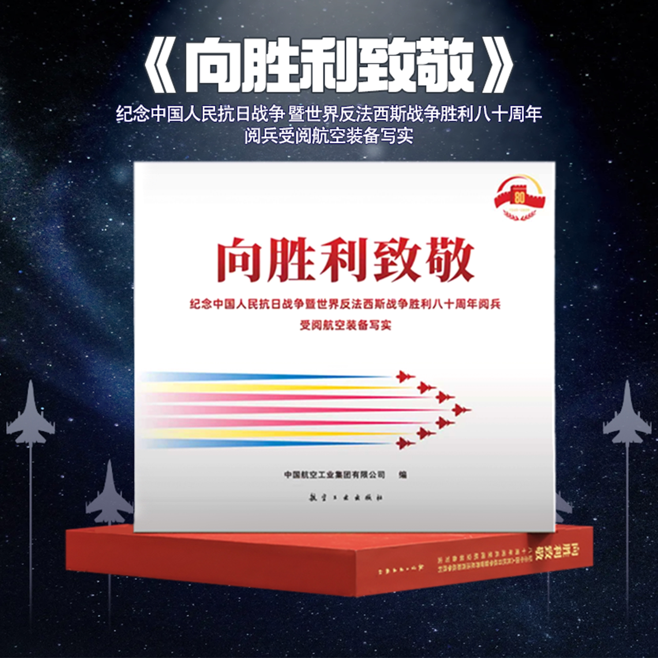 【正版全新】向胜利致敬:纪念中国人民抗日战争暨世界反法西斯战争胜利八十周年阅兵受阅航空装备写实