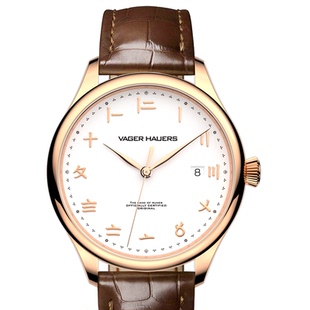 国表玩家&维杰豪兹原创国潮苏州码子手表男士自动机械表休闲男表