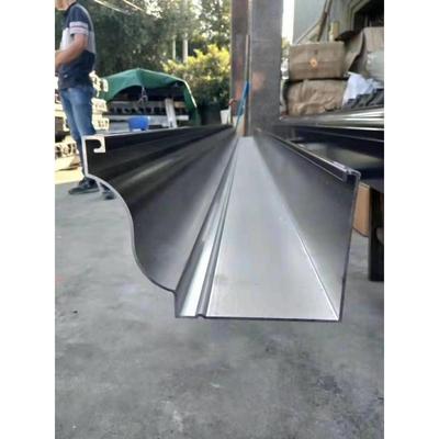 铝合金天沟方形雨水管阳光房别墅屋檐水槽室外落下外墙圆形排水管