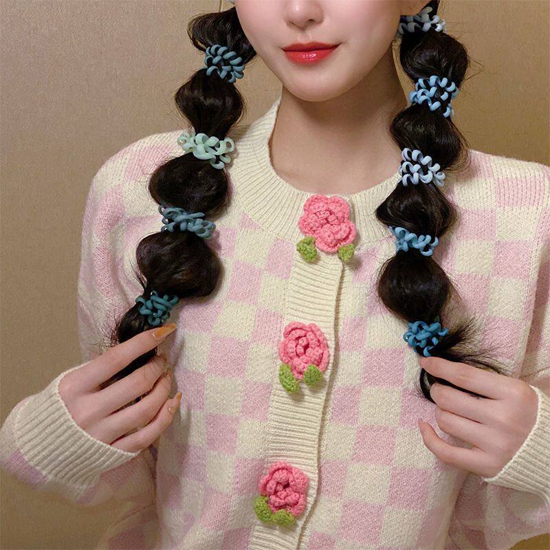 电话线发圈头绳女2026新款高端皮筋扎头发高弹力耐用头圈发绳头饰