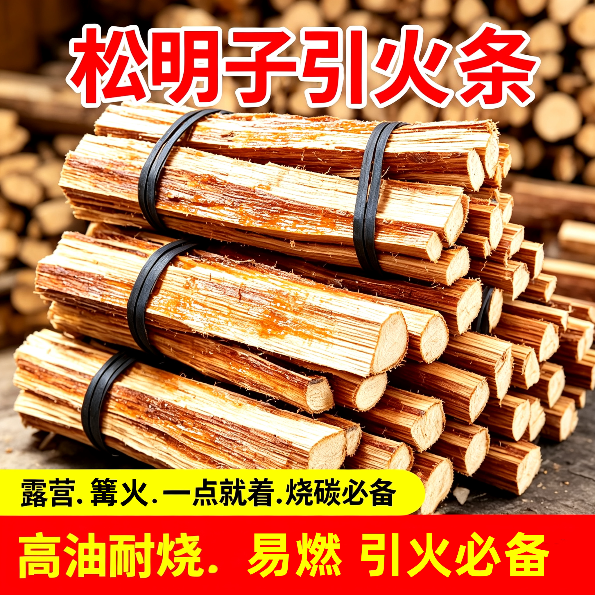高油松明子引燃器户外露营篝火用