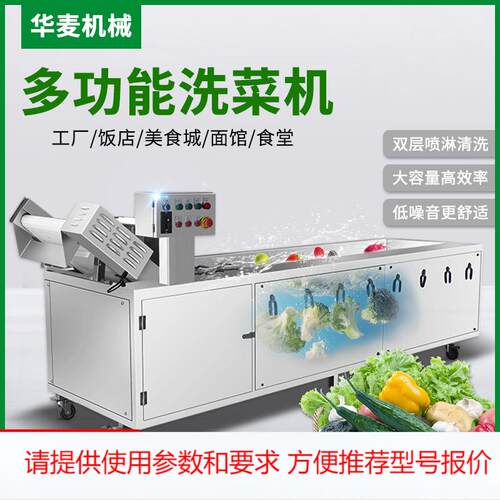 果蔬气泡清洗机大型全自动水果清洗线多功能蔬菜清洗菜机设备定制