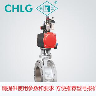 气动法兰蝶阀D643H-16P 304不锈钢气动金属硬密封法兰式蝶阀