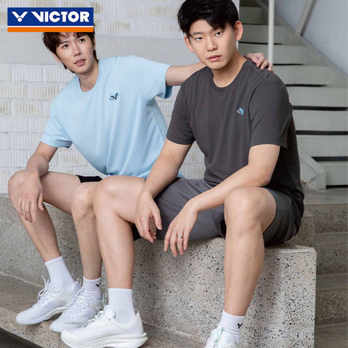 VICTOR胜利威克多羽毛球服男女款易干吸湿排汗针织运动短裤R65204