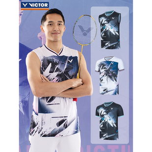 VICTOR胜利威克多羽毛球服乔纳坦专属大赛服短袖无袖速干T-60006
