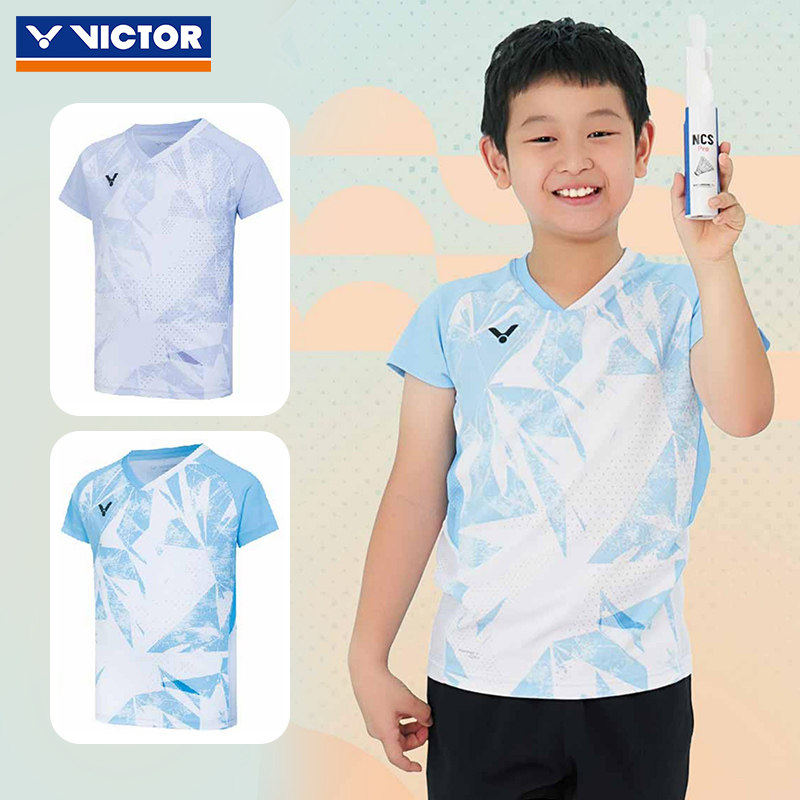 VICTOR胜利威克多羽毛球服吸湿排汗儿童款针织运动短袖T恤T-62017,运动/瑜伽/健身/球迷用品,羽毛球上装,淘宝优惠券,粉丝福利购,淘宝优惠卷