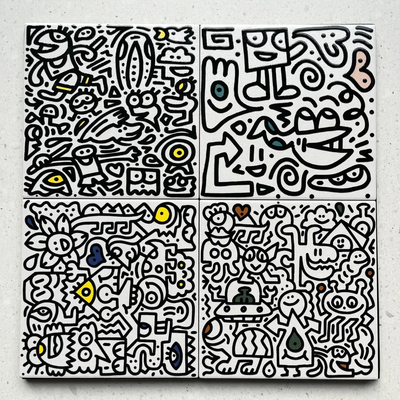 MrDoodle涂鸦花砖卫生间地砖