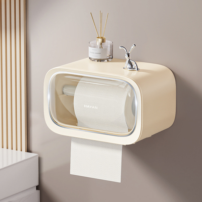 2025新款奶油色防水纸巾盒