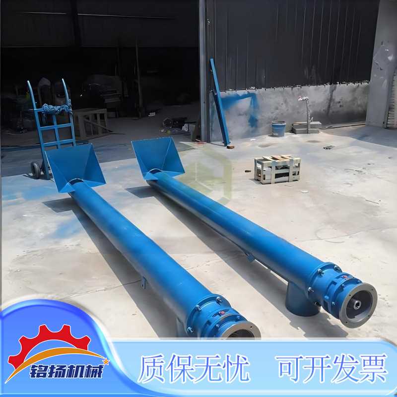 干沙木屑圆管装车上料机 塑料粉移动式输送机 酒糟蛟龙送料机