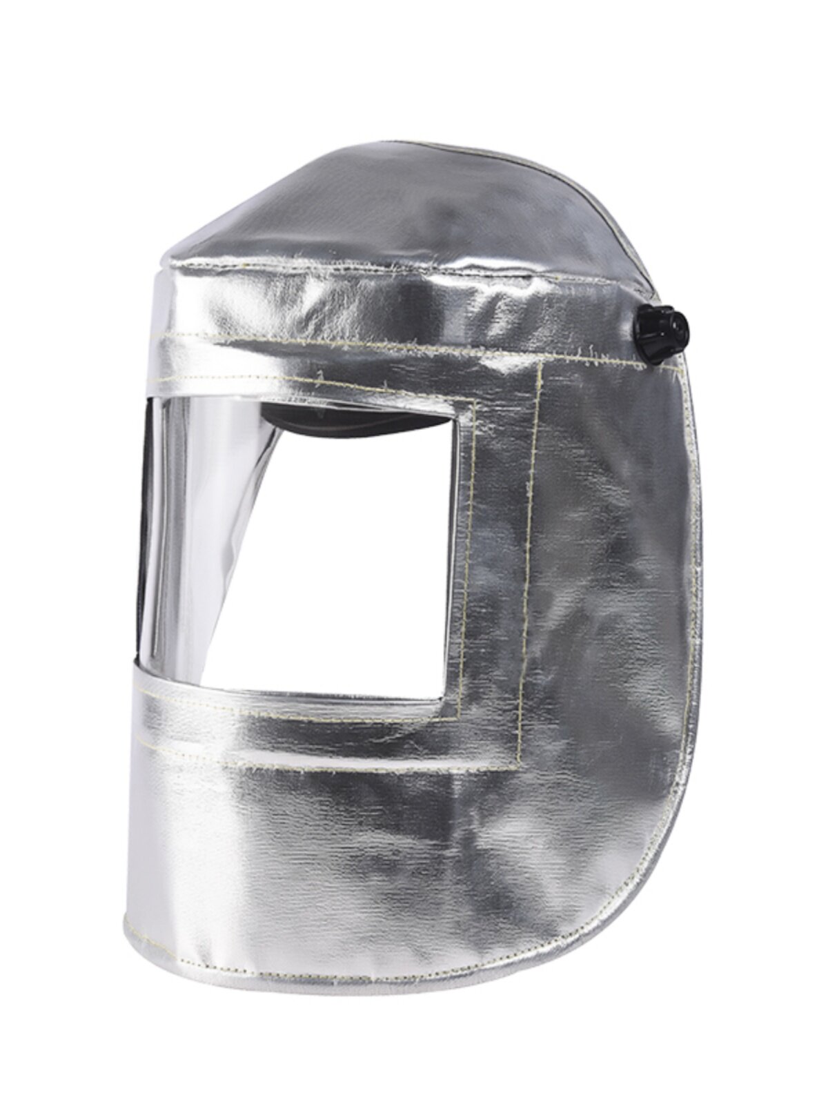 铝箔面罩耐高温炉前工炼钢工业冶炼电焊隔热防火花头戴防护罩面具