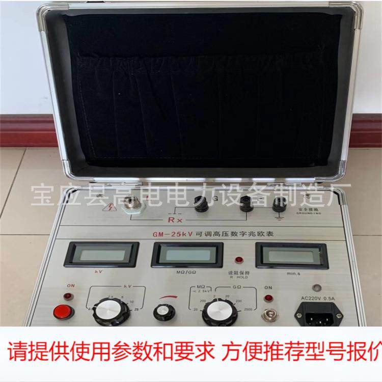 25KV可调高压数字兆欧表可调绝缘电阻测试仪20KV兆欧表绝缘电阻表