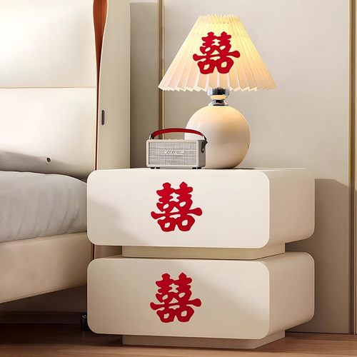 有爱喜事喜字贴不干胶自粘结婚专用柜子窗户装饰贴纸柜门布置